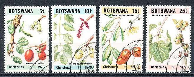 BOTSWANA  1979  -   Christmas - Flowers  SET    -    FINE  CTO  USED