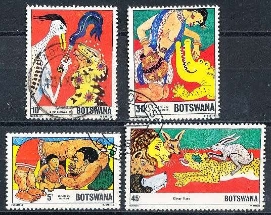 BOTSWANA  1980  -   Folktales   SET    -    FINE  CTO  USED