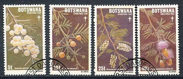 BOTSWANA  1980  -   Christmas   SET    -    FINE  CTO  USED