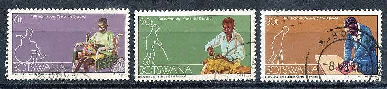 BOTSWANA  1981  -   Year for Disabled Persons   SET    -    FINE    USED