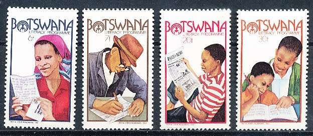 BOTSWANA  1981  -   Literacy Programme    SET    -    FINE MINT