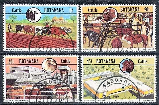 BOTSWANA  1981  -   Cattle Industry   SET    -    FINE  CTO  USED