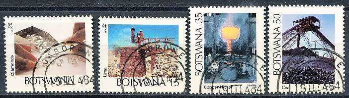 BOTSWANA  1984  -    Mining Industry  SET    -    FINE   CTO  USED