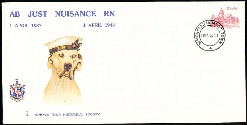 RSA   -  SA  NAVY  COVER  no 1 -  HISTORICAL SOCIETY