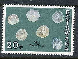 BOTSWANA  1974  -     Botswana Minerals  20c    -     MINT