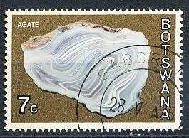 BOTSWANA  1974  -     Botswana Minerals  7c    -  FINE   USED