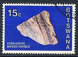 BOTSWANA  1974  -     Botswana Minerals  15c    -  FINE   USED