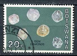 BOTSWANA  1974  -     Botswana Minerals  20c    -  FINE   USED