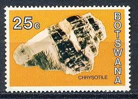 BOTSWANA  1974  -     Botswana Minerals  25c    -  FINE   MINT