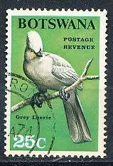 BOTSWANA  1967  - Birds  25c    - FINE   USED