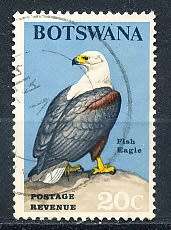 BOTSWANA  1967  - Birds  20c    - FINE   USED