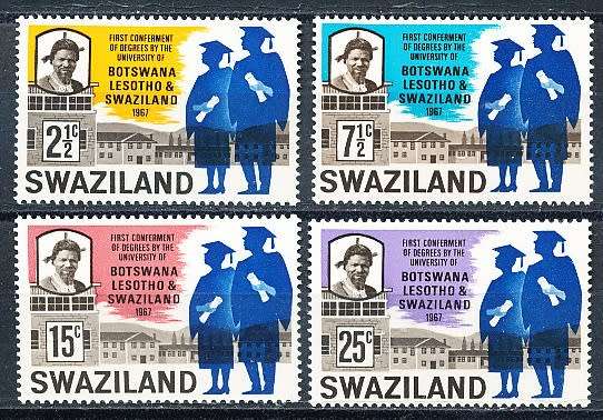 SWAZILAND   1967   -   Academic Degree   COMPLETE SET  -  FINE MINT