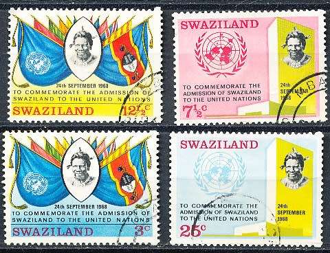 SWAZILAND   1969   -    United Nations   COMPLETE SET  -  FINE USED