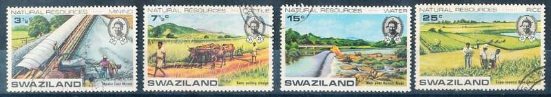 SWAZILAND   1973   -  Natural Products   COMPLETE SET  -  FINE  USED