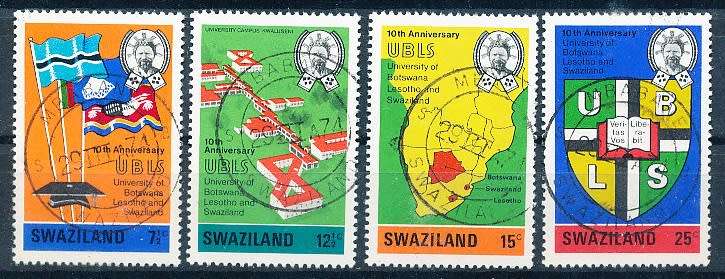 SWAZILAND   1974   -  Universities   COMPLETE SET  -  FINE  CTO USED