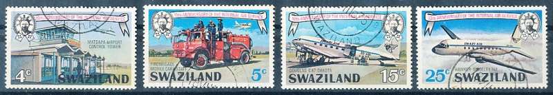 SWAZILAND   1975   -    Internal Air Service   COMPLETE SET  -  FINE  CTO  USED
