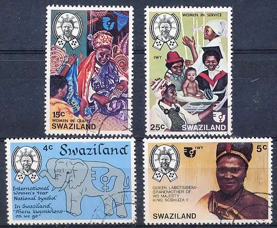 SWAZILAND   1975   -   Women`s Year   COMPLETE SET  -  FINE  CTO  USED