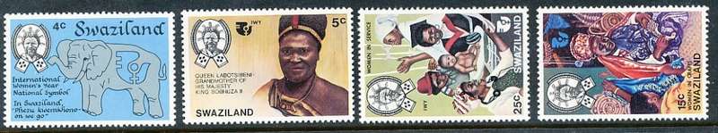 SWAZILAND   1975   -   Women`s Year   COMPLETE SET  -  FINE   MINT