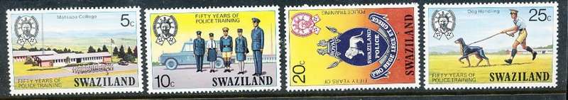 SWAZILAND   1977   -    Police Training   COMPLETE SET  -  FINE  MINT