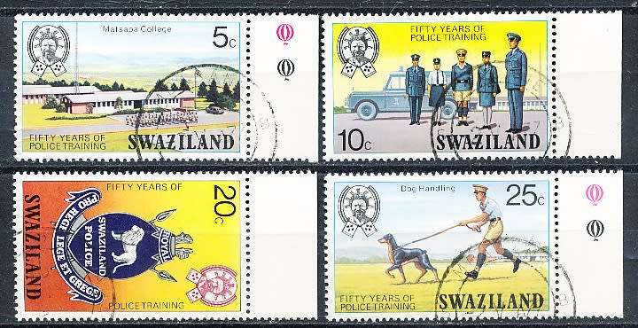 SWAZILAND   1977   -    Police Training   COMPLETE SET  -  FINE  CTO USED