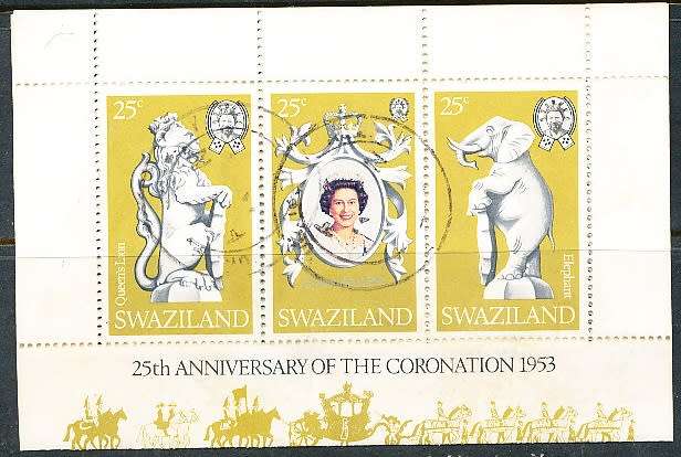 SWAZILAND   1978   -    Coronation of Queen Elizabeth II   SET  -  FINE   USED