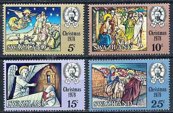 SWAZILAND   1978   -  Christmas  FULL  SET  -  FINE   MINT