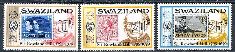 SWAZILAND   1979   - Sir Rowland Hill  FULL  SET  -  FINE   MINT