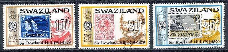 SWAZILAND   1979   - Sir Rowland Hill  FULL  SET  -  FINE CTO USED