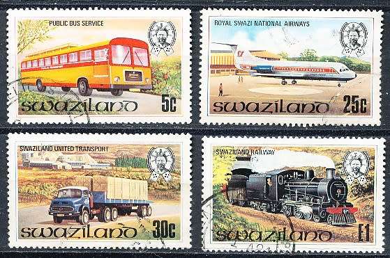 SWAZILAND   1981   -  Means of Transportation   FULL  SET  -    FINE USED
