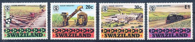 SWAZILAND   1982   -   Sugar Industry   FULL  SET  -  FINE  MINT