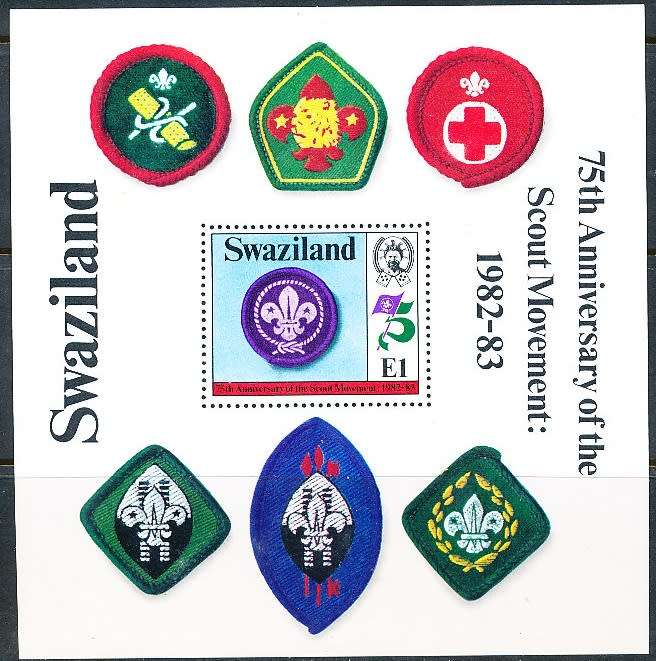 SWAZILAND   1982   -  Boy Scouts   MINI-SHEET   -  FINE  MINT
