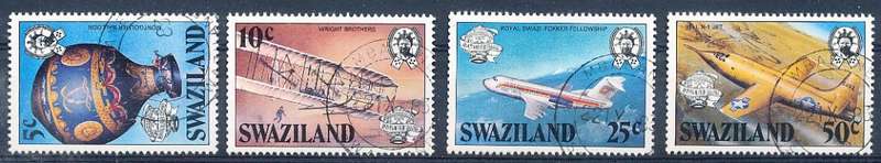 SWAZILAND   1983   - Manned Flight  FULL  SET  -  FINE  CTO  USED