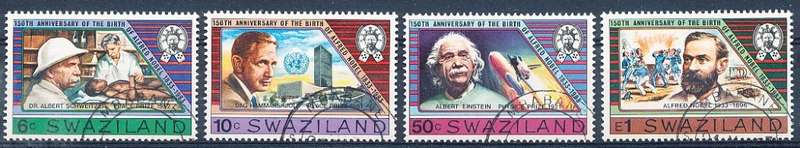 SWAZILAND   1983   - Alfred Nobel  FULL  SET  -    FINE  CTO USED