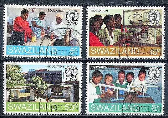 SWAZILAND   1984   - Education  FULL  SET  -    FINE  CTO USED