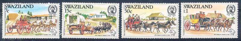SWAZILAND   1984   - UPU Congress  FULL  SET  -    FINE  MINT