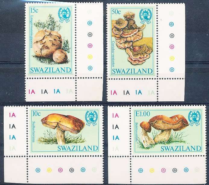 SWAZILAND   1984   - Mushrooms  FULL  SET  -    FINE    MINT