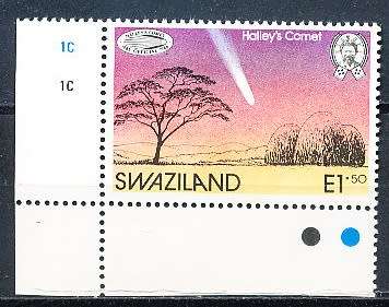 SWAZILAND   1986   -  Halley`s Comet   -    FINE  MINT