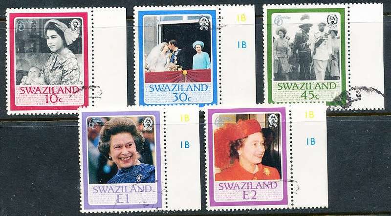 SWAZILAND   1986   - Queen Elizabeth II   FULL SET  -    FINE   USED