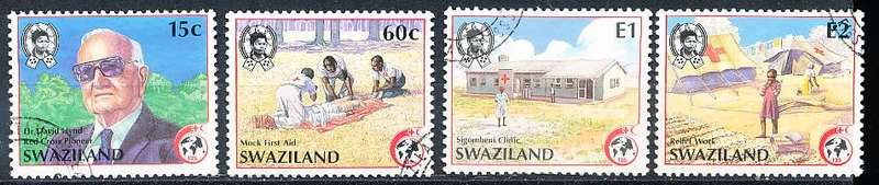 SWAZILAND   1989   -   Red Cross   FULL SET -    FINE  CTO  USED