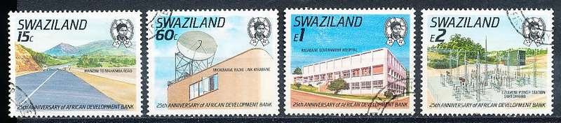 SWAZILAND   1989   -   African Development Bank   FULL SET -    FINE  CTO  USED