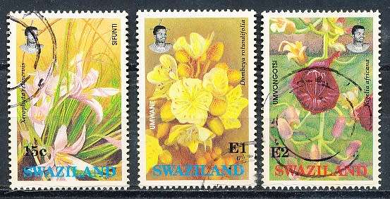 SWAZILAND   1991   -   Indigenous Flowers  PART SET -    FINE   USED