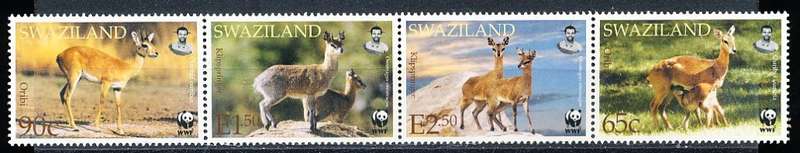 SWAZILAND   2001   -   Nature Protection - Antelopes   FULL  SET -    FINE   MINT