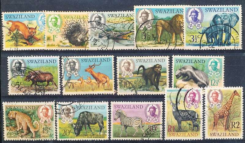 SWAZILAND   1969   -   Native Wild Animals   SET  -  FINE USED