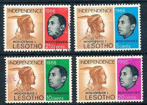 LESOTHO  1966 -     Independence  FULL  SET     -  FINE  CTO USED