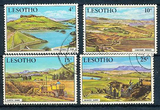LESOTHO  1971 -    Environmental Protection   FULL  SET     -    FINE USED