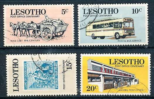 LESOTHO  1972 -     Postal Service in Lesotho   -   FINE   USED