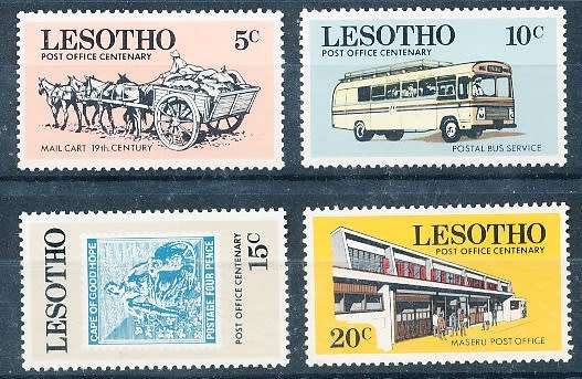 LESOTHO  1972 -     Postal Service in Lesotho   -   FINE  MINT