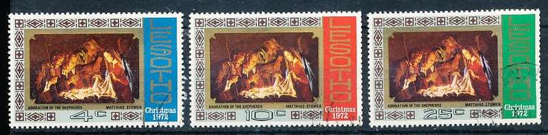 LESOTHO  1972 -     Christmas  FULL SET   -    FINE  CTO USED