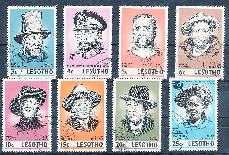 LESOTHO  1975 -   Leaders of Lesotho   FULL SET   -    FINE   CTO USED