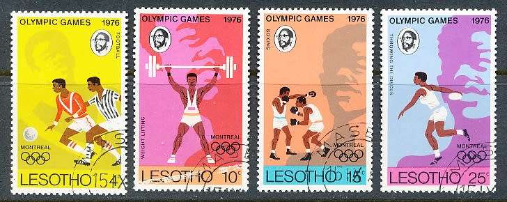 LESOTHO  1976 -    Olympic Games - Montreal   FULL SET   -    FINE CTO USED